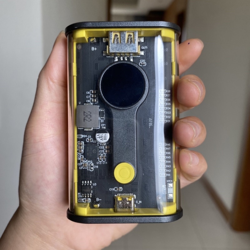 Sạc dự phòng trong suốt 10000mah, hỗ trợ sạc nhanh 20W_KS003