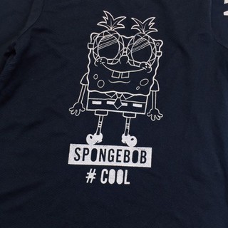 [4-10Y] Áo Original Marines  - Đen spongebob