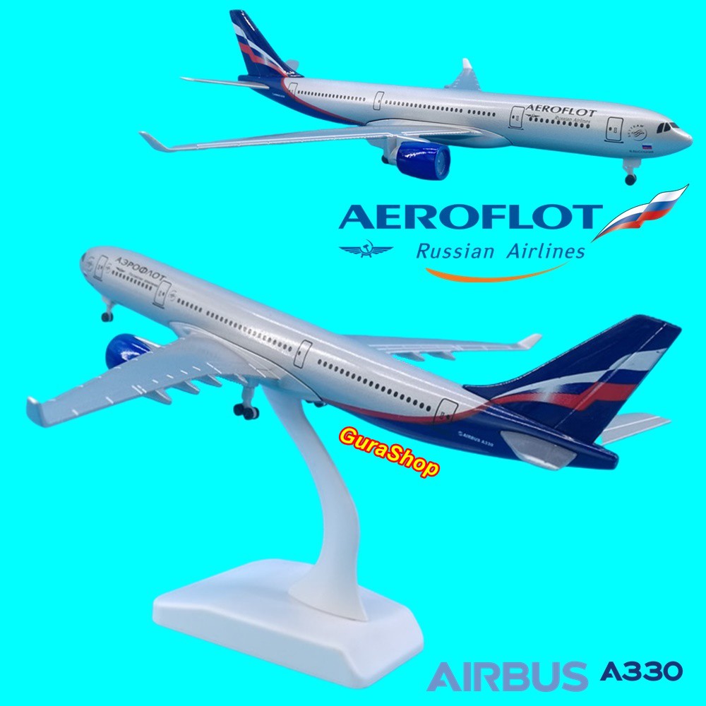 Mô Hình Máy Bay Airbus A330-300 Aeroflot Nga