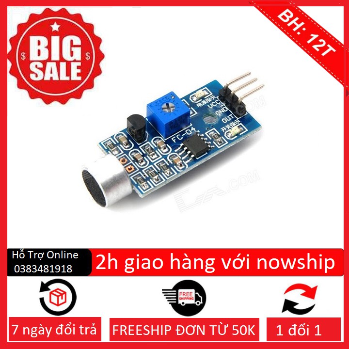 Module Cảm Biến Âm Thanh-linhkiendientubk