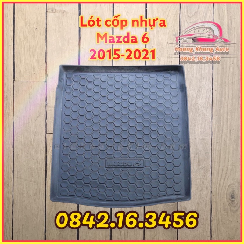 Lót cốp Mazda 6 2015 - 2021 mẫu không tai chất liệu TPO ( hàng cao cấp) -nhựa dẻo không mùi