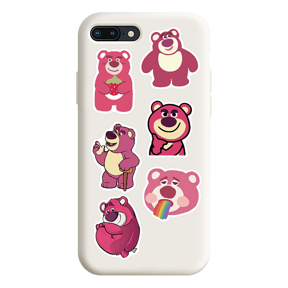 Set 10/ 30 /50 miếng dán trang trí đàn guitar chống thấm nước họa tiết gấu Lotso dễ thương cho bé