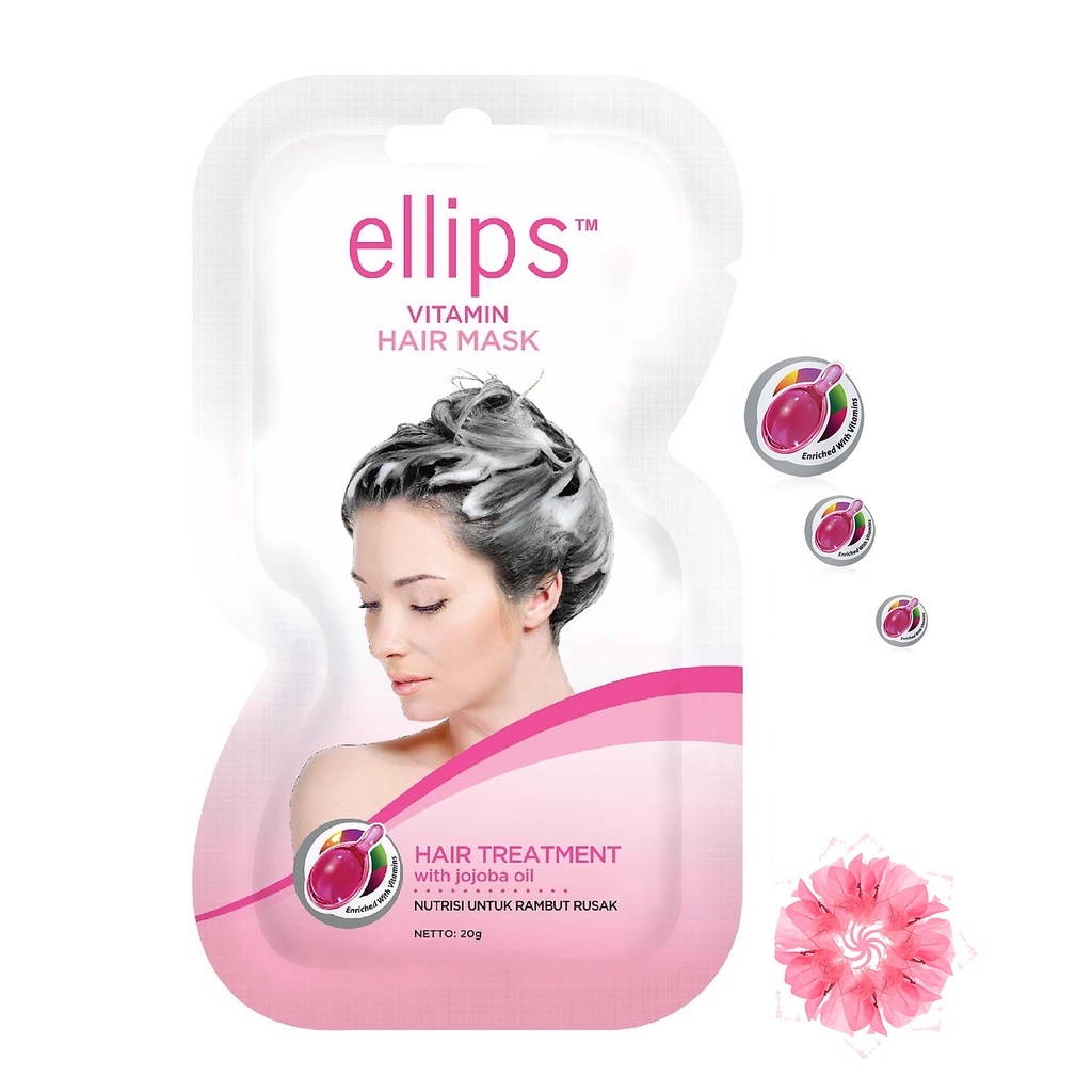 Set Kem Ủ Tóc Phục Hồi Ellips Vitamin Hair Mask Hair Treatment 20Gx4