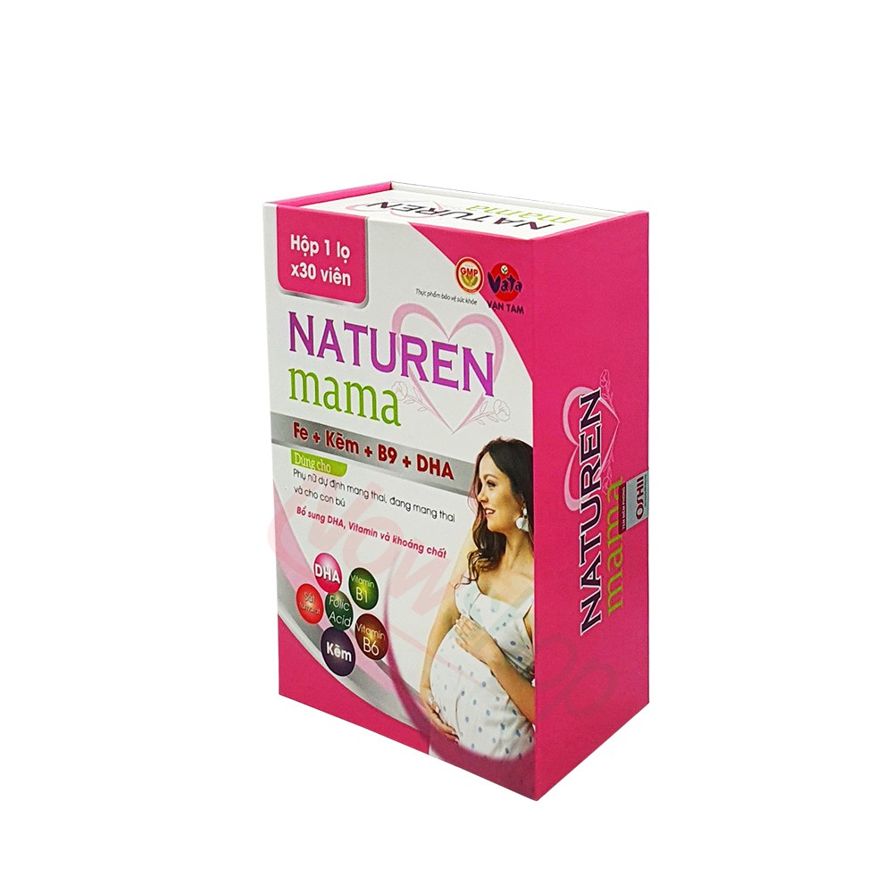 Naturen Mama viên uống Vitamin tổng hợp cho bà bầu, thuốc bổ bầu, tốt cho phụ nữ mang thai, bổ sung khoáng chất | BigBuy360 - bigbuy360.vn