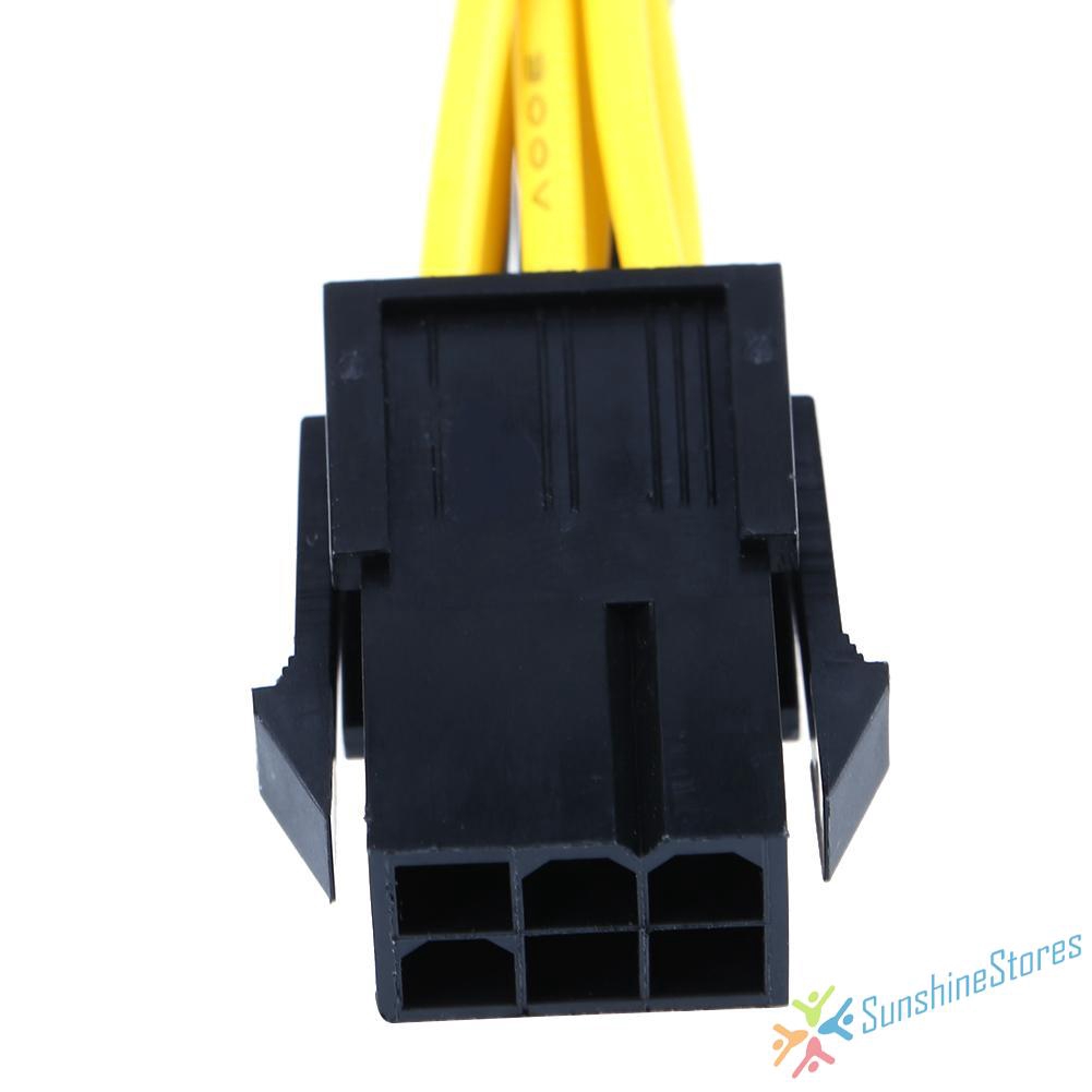 6Pin Port to Dual 8(6+2)Pin Port Splitter Power Cable for Graphic Cards