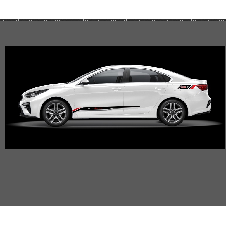 Tem ô tô TRD sportivo dán nhiều vị trí, tem 3 lớp độ bền cao không bay màu
