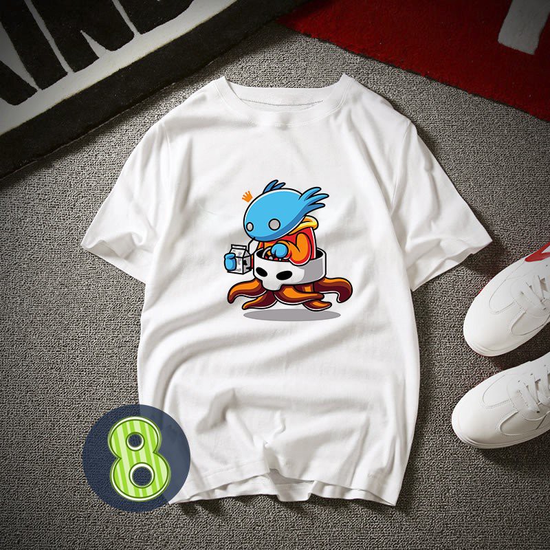 Áo thun unisex Hàn Quốc họa tiết hoạt hình thời trang ATN472