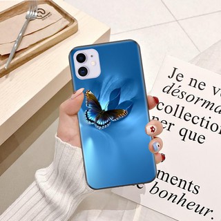 Ốp lưng iPhone 6/6S Silicon dẻo hình Cánh Bướm Xanh
