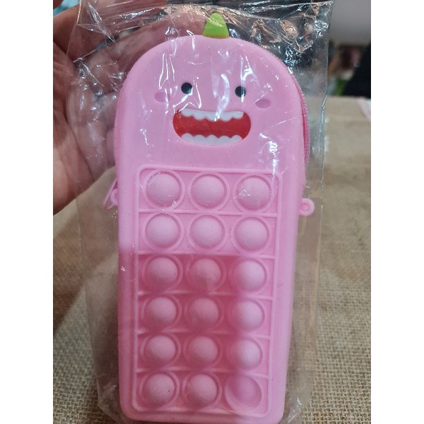 Bóp viết Pop it kỳ lân khủng long siêu rẻ (có 3 màu: xanh, hồng, vàng)