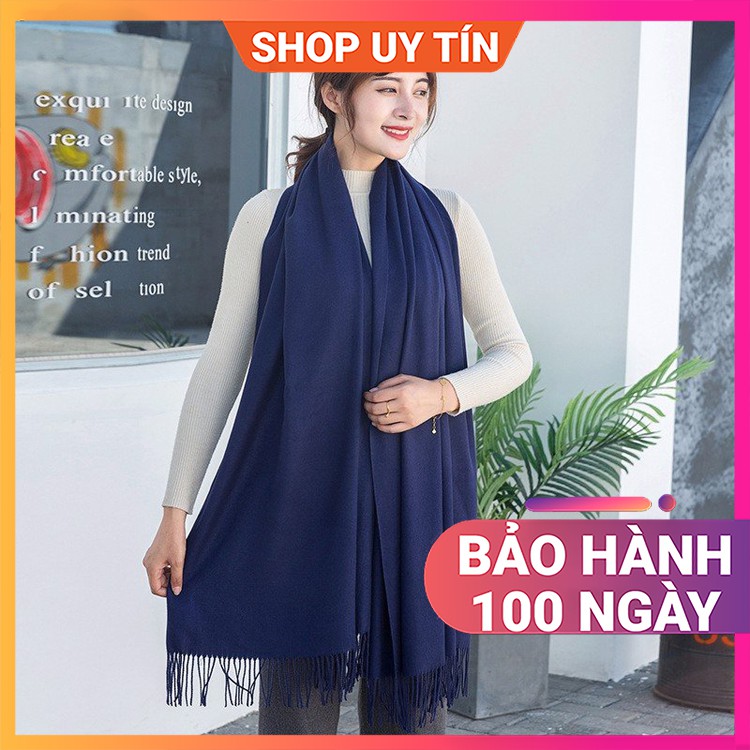 [NowShip - Giao Ngay] Khăn Quàng Cổ Len Cashmere Nữ - Khăn Choàng Giữ Ấm, Đi Biển Đẹp