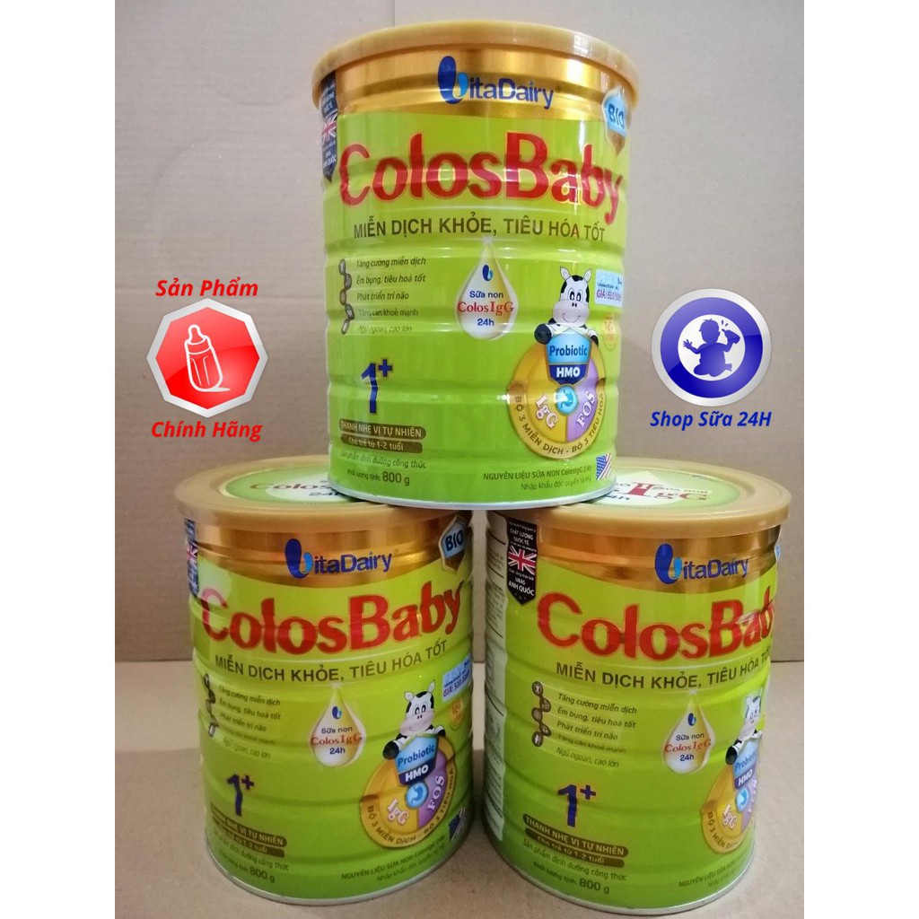 [DATE 2023] SỮA BỘT COLOSBABY BIO GOLD 0+, 1+ và 2+ lon 800g