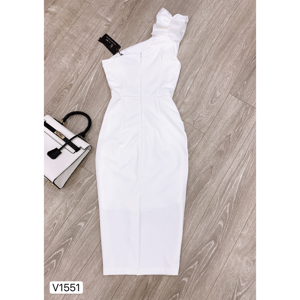 Váy trắng body hở vai V1551 - Đẹp Shop DVC - Kèm ảnh thật trải sàn do shop tự chụp | BigBuy360 - bigbuy360.vn