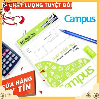 Giấy kiểm tra kẻ ngang campus có chấm