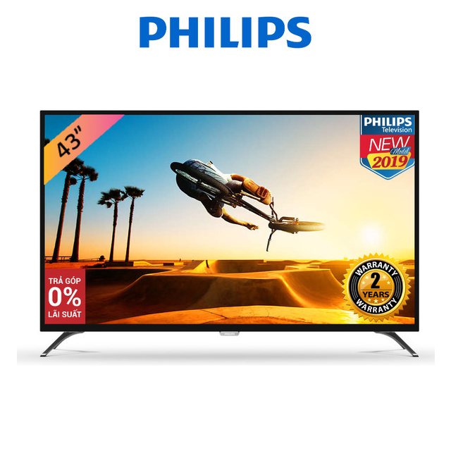 Smart Tivi Philips 43 Inch UHD 4K 43PUT6023S/74 - Hàng Chính Hãng - Miễn phí lắp đặt