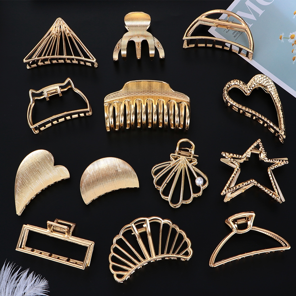 Kẹp càng cua bằng kim loại phong cách sành điệu cho nữ