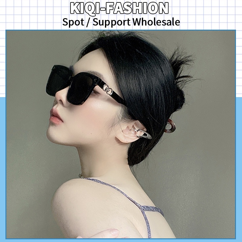 Kính Mát Gọng Vuông Phong Cách Cổ Điển Oversize Chống Tia UV Thời Trang Cho Nữ