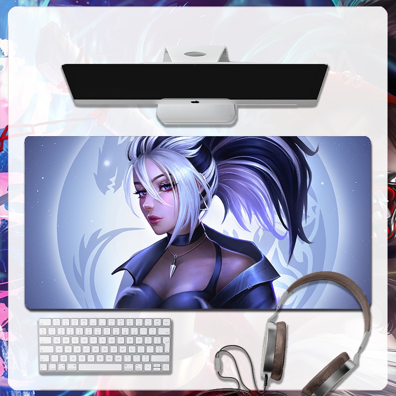 <20 mẫu>Lót chuột máy tính Anime KDA Gameing Grand Order cỡ bàn di chuột lớn 90x40cm chất liệu mouse pad cao su