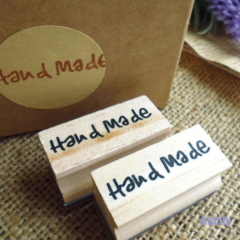 Con dấu hình chữ Handmade bằng gỗ DIY làm xà bông