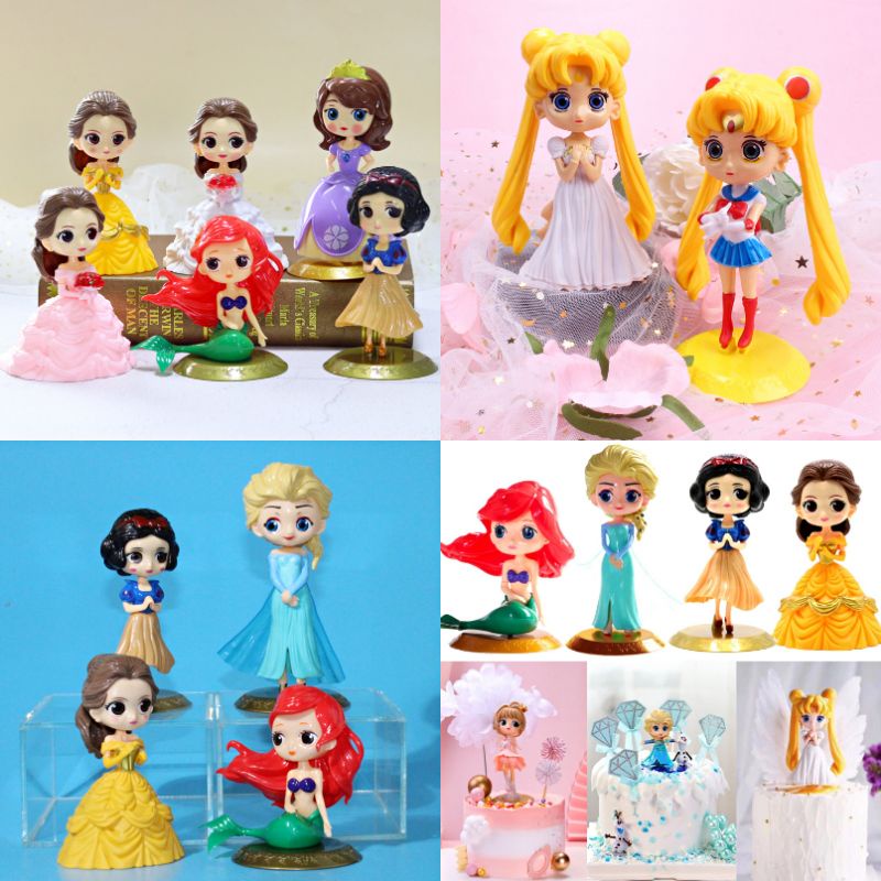 Mô Hình Công Chúa Disney Dùng Trang Trí Bánh Kem