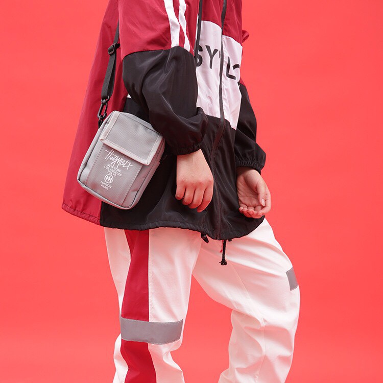 HeyMister - Túi đeo chéo vải canvas Minibag Unisex dáng đứng thể thao HM18