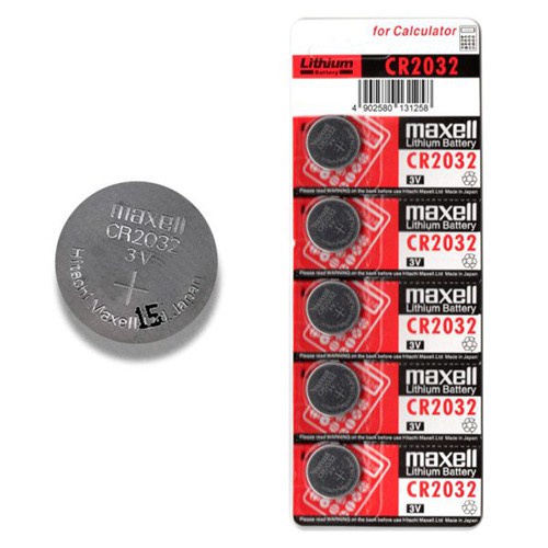 Combo 5 viên Pin Maxell CR 2016, CR2032 Lithium 3V chính hãng Maxell.