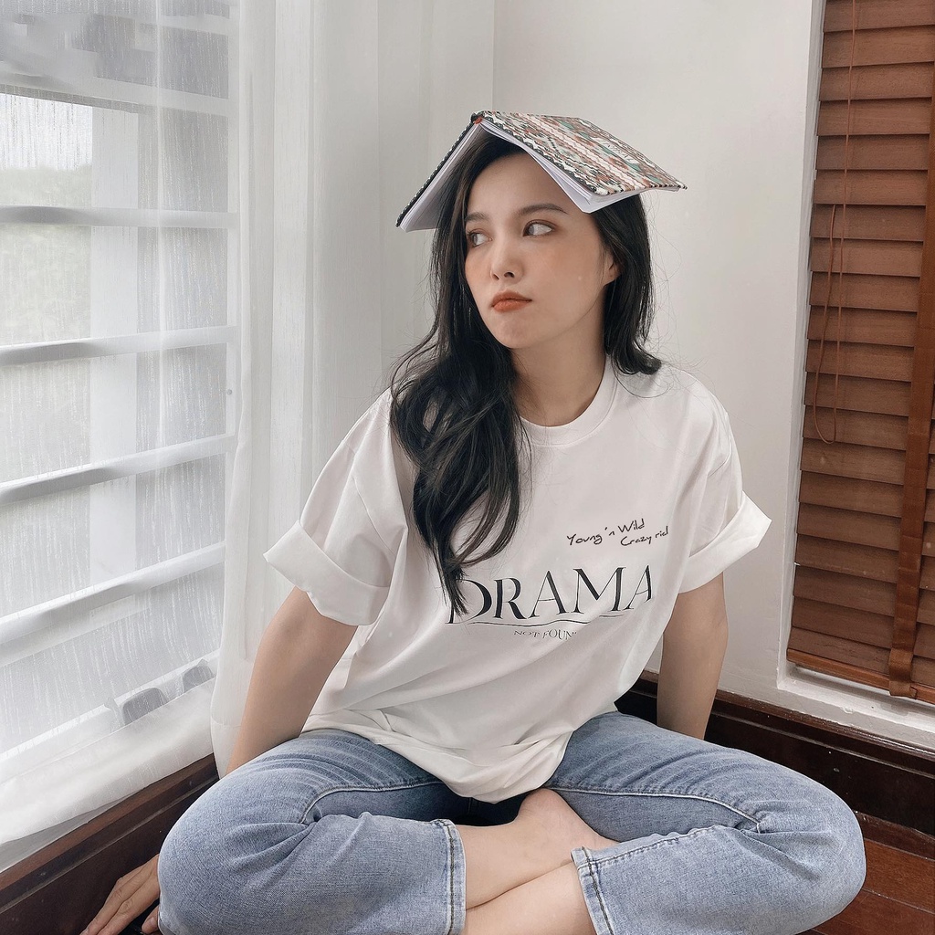 Áo Thun Unisex Nam Nữ HALEY Phong Cách Hàn Quốc,Chất Cotton Thoáng Mát CTN702