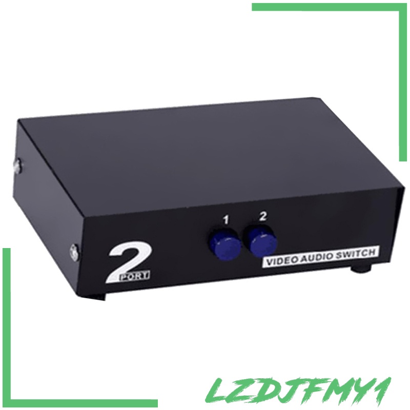 [giá giới hạn] 2 in 1 Out 2 Way Composite AV Switcher 3 RCA Video L/R Audio Switch Box