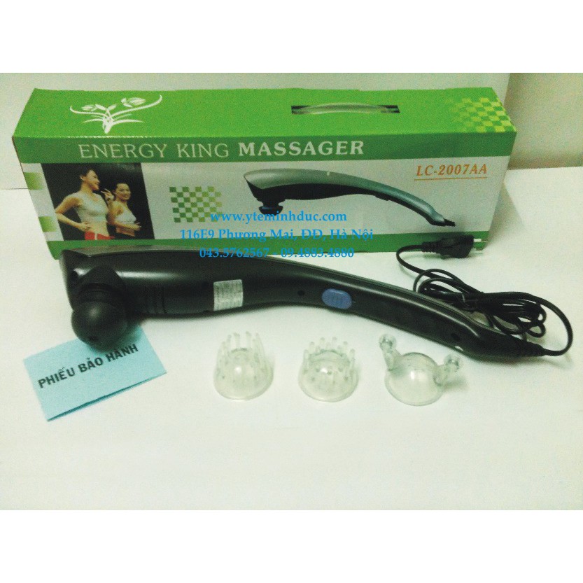 Massage Cầm Tay Energy King LC2007 3 Đầu Massage Chuyên Dụng