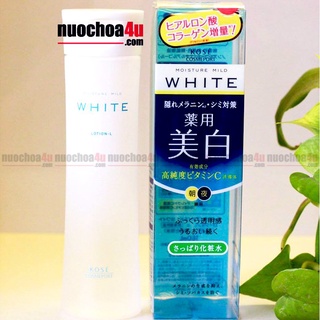 Nước hoa hồng Kose Moisture Mild White 180ml