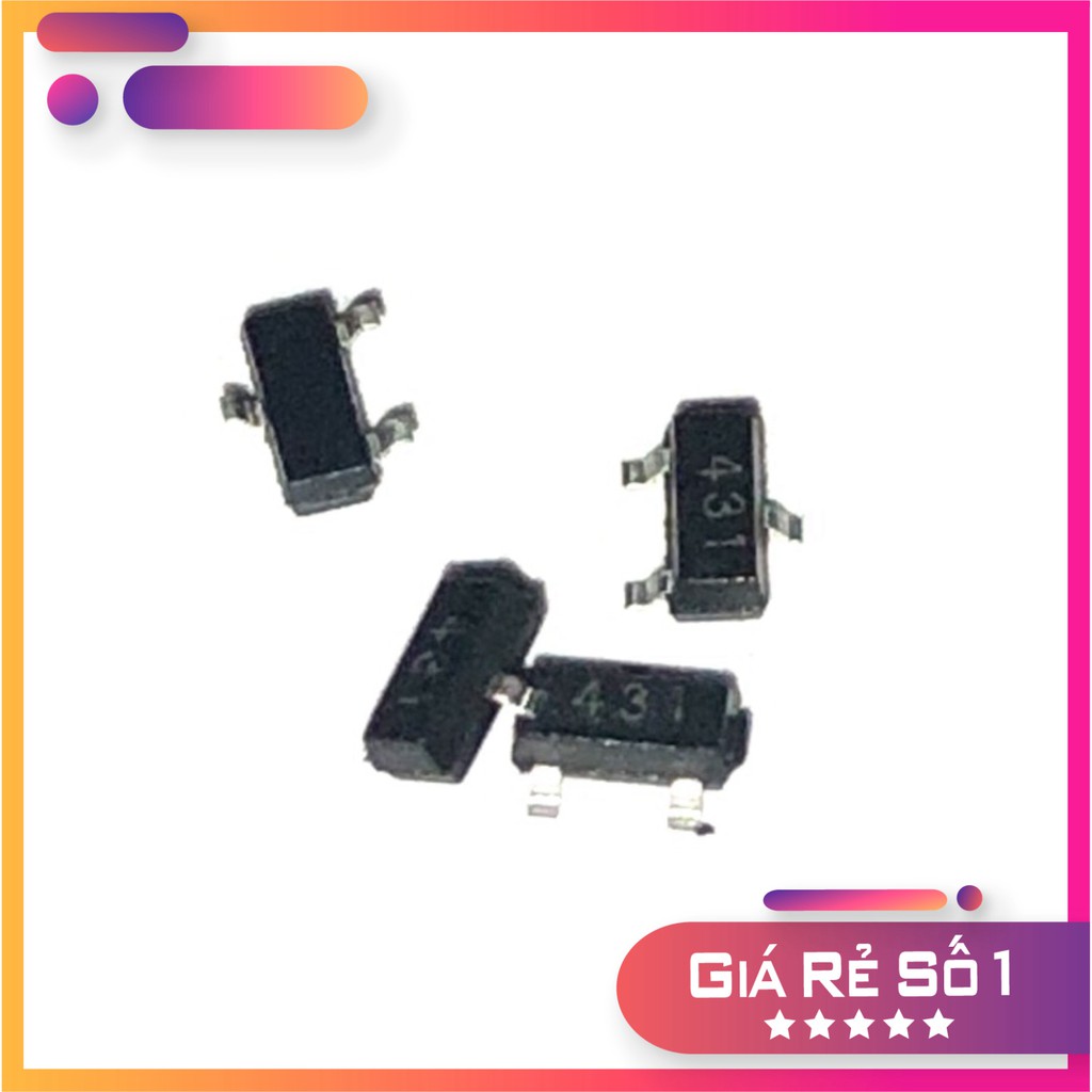 IC TL431 SOT-23 (SMD Dán) (CJ431 431) IC tham chiếu điện áp GIÁ RẺ.