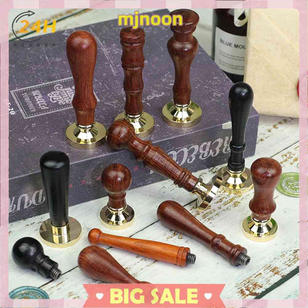 Tay Cầm Gắn Con Dấu Sáp Niêm Phong Thiệp Mời Đám Cưới W00d W00den