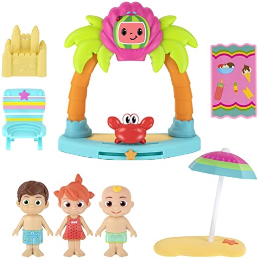 [ Hàng Mỹ ] Đồ chơi Cocomelon bãi biển Family Beach Time Fun Playset