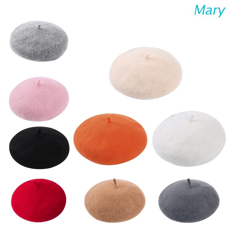 Mũ Beret Vải Len Phong Cách Công Chúa Đáng Yêu Thời Trang Thu Đông Cho Bé Gái