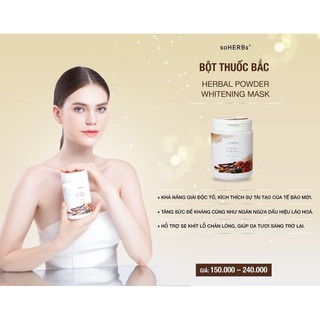 TẨY TẾ BÀO CHẾT BỘT THUỐC BẮC NHÀ SOHERBS (150GRAM)