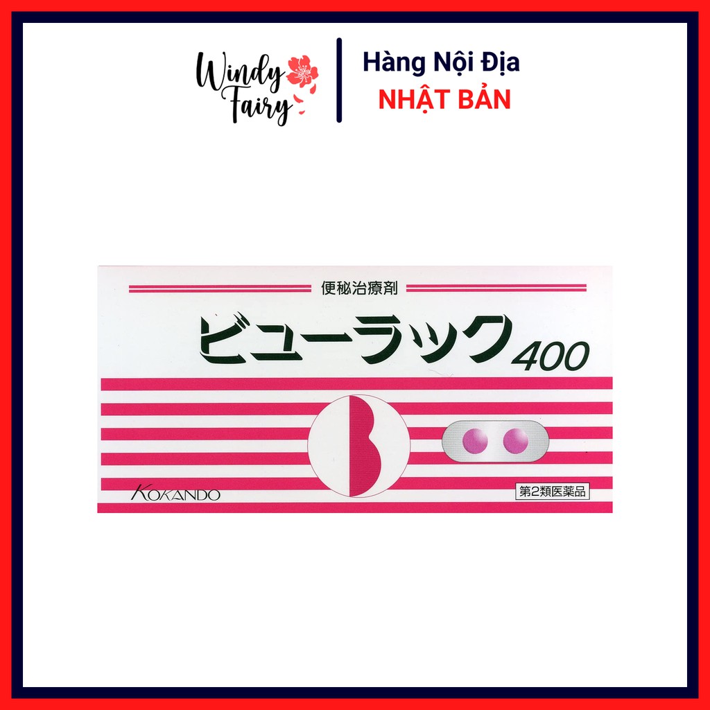 Hỗ trợ giảm táo bón, nhuận tràng, thanh lọc cơ thể Kokando hộp 400 viên / vỉ 50 viên nội địa Nhật