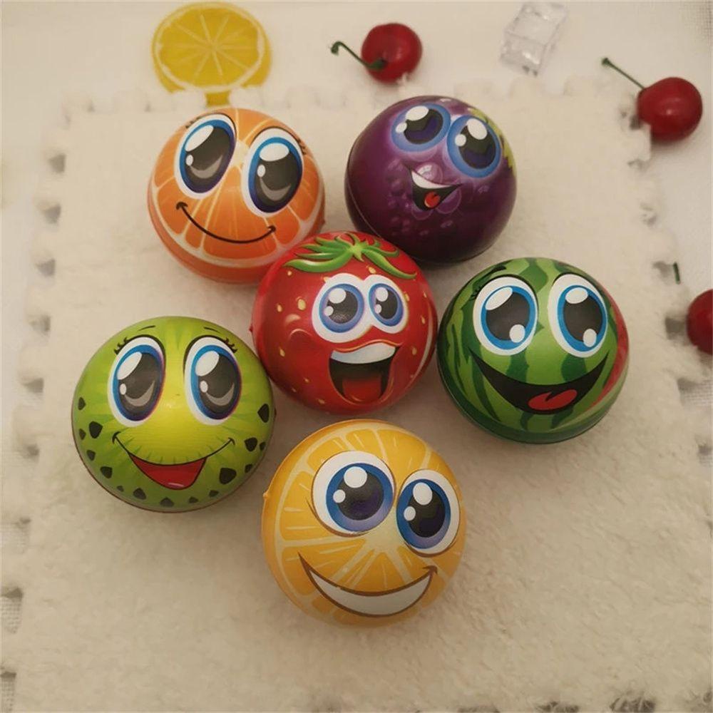Đồ Chơi Bóp Xả Stress Hình Trái Cam|Đồ Chơi Bóng Xốp Hình Mặt Cười Giảm Căng Thẳng