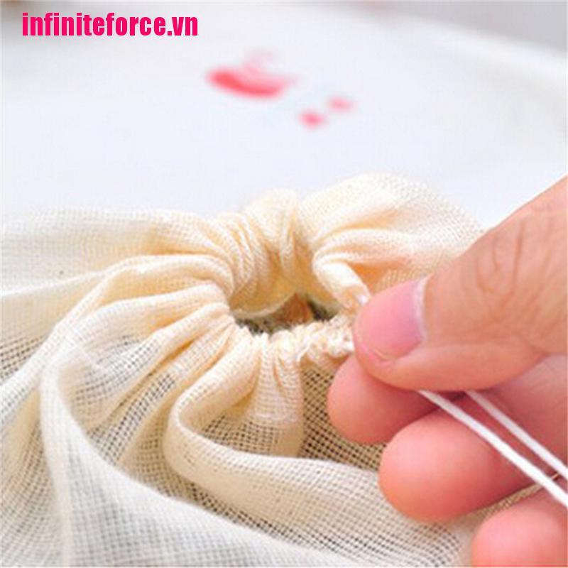 Bộ 10 Túi Lọc Trà Chất Liệu Cotton Kích Thước 8x10cm