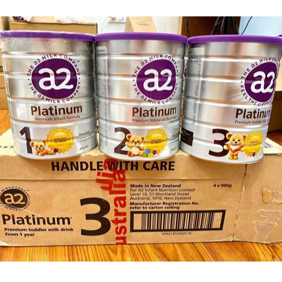 Sữa A2 Platinum đủ số 1-2-3 900gr - Hàng xách tay Úc