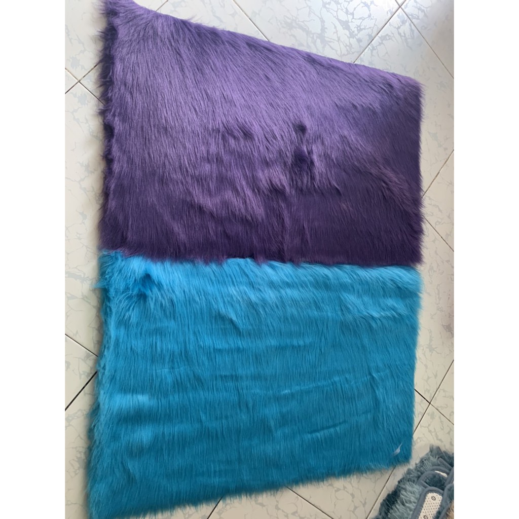 Thảm lông trải bàn trang điểm TÍM THAN ,Thảm lông trang trí bàn trang điểm, thảm lông chụp ảnh sản phẩm, nail, lót sàn