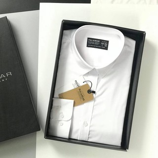 Áo Sơ Mi Nam Trắng tay dài Cotton Cool Basic V2 cao cấp