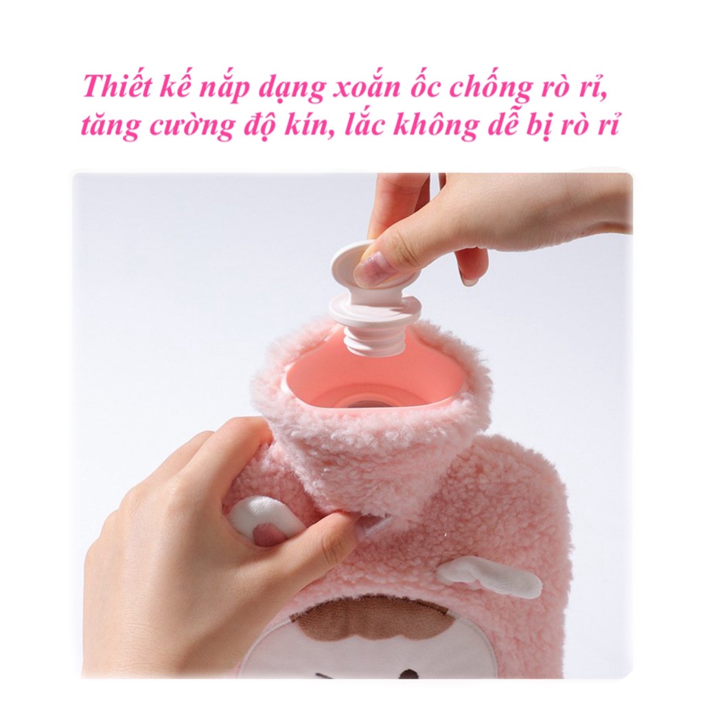 Túi chườm nóng lạnh bụng kinh đa năng 350ml - Khủng Long