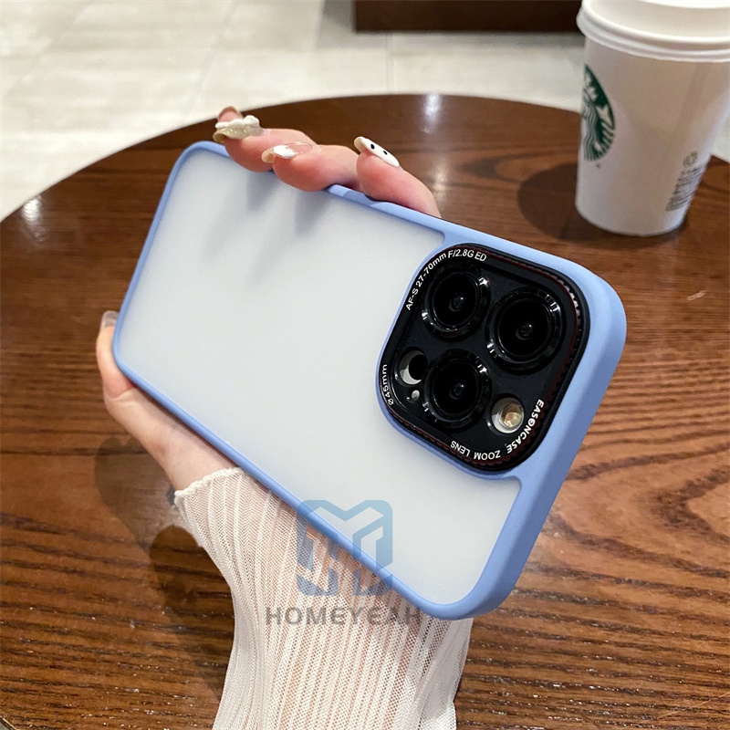 Ốp Điện Thoại Cứng Nhám Màu Tím Đậm Cho iPhone 14 13 Pro Max 14 Plus 12