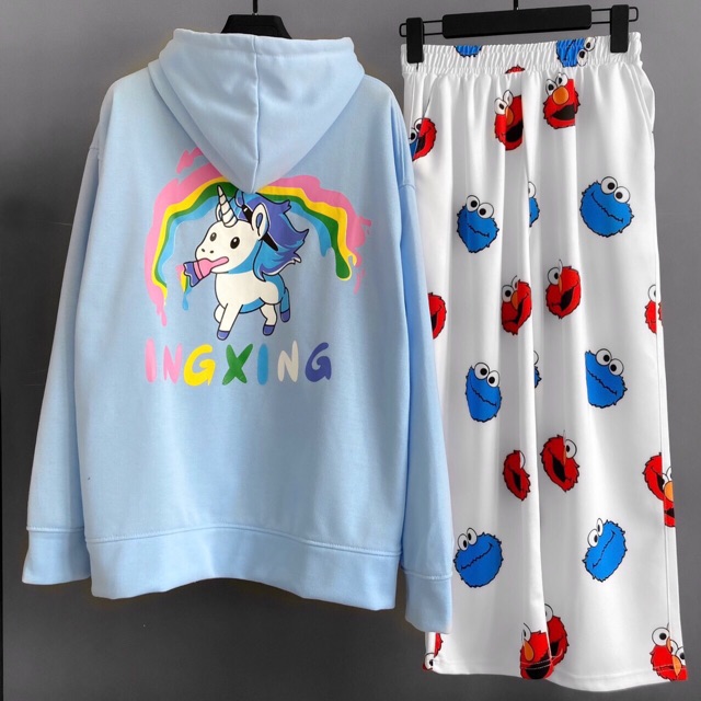 HOODIE ZIP INGXING - ÁO KHOÁC NGỰA 1 SỪNG UNISEX | BigBuy360 - bigbuy360.vn