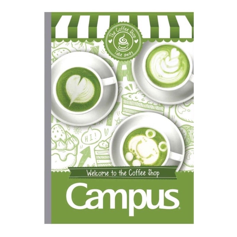 COMBO 5 quyển vở 200 trang 179x252 mm Campus có chấm-nhiều loại