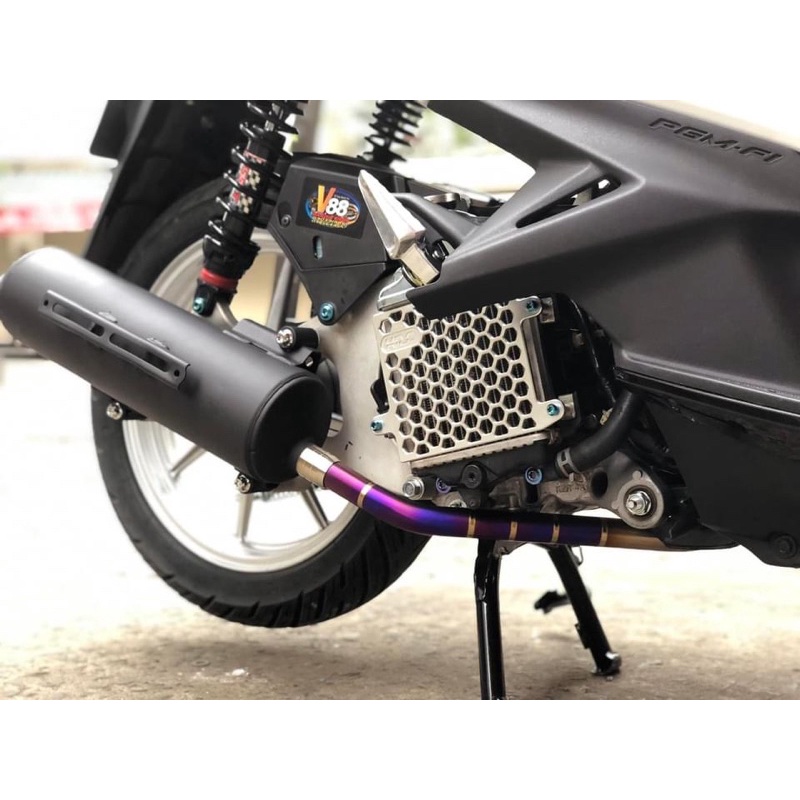 Đót nối  chống xì cho cổ pô titan inox 304 CNC size 27 & 32