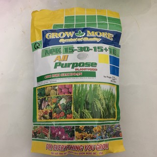 Phân bón lá growmore npk 15-30-15 + te 1kg dưỡng cây xanh lá