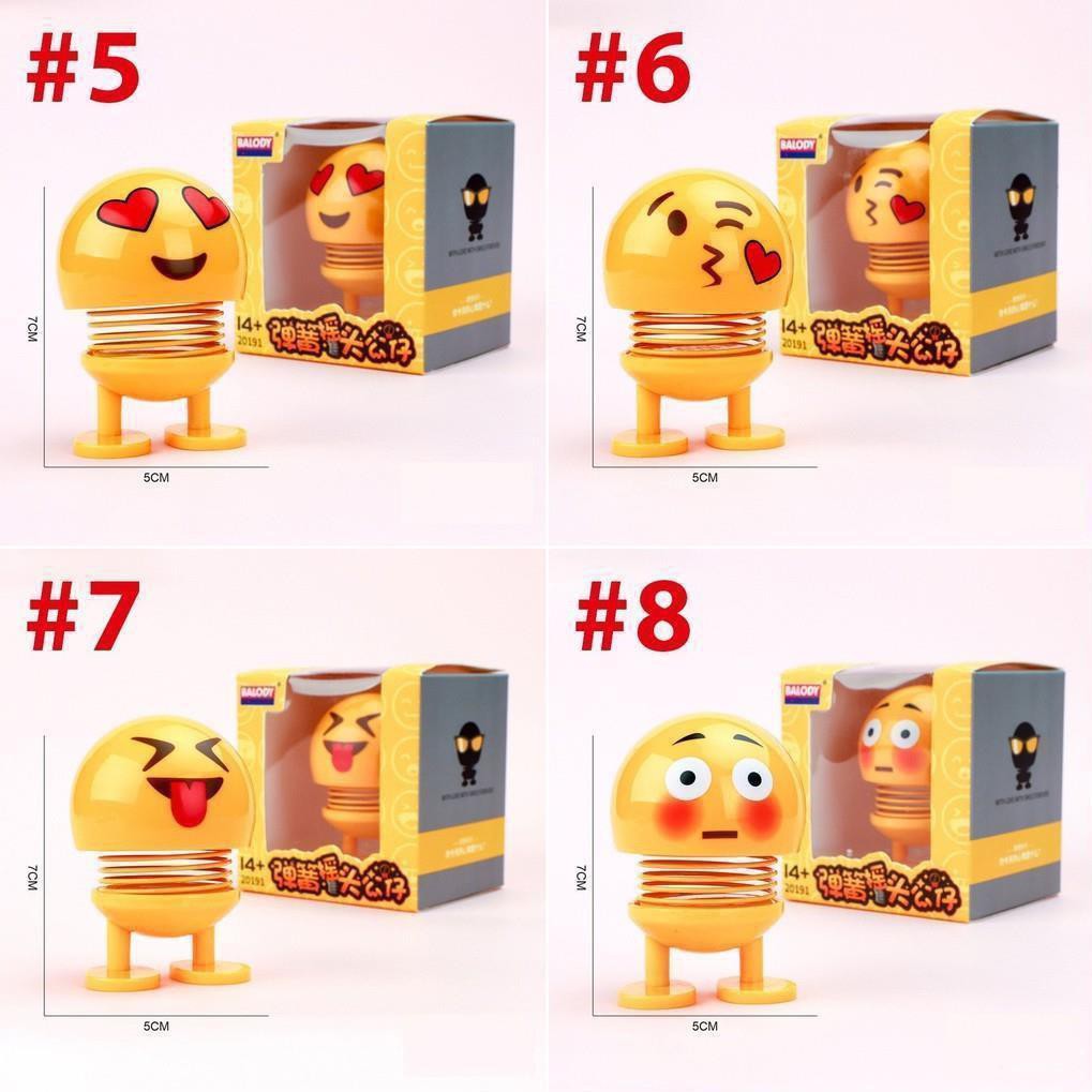 Emoji loại 1 hộp to hình biểu tượng cảm xúc thú nhún lò xo