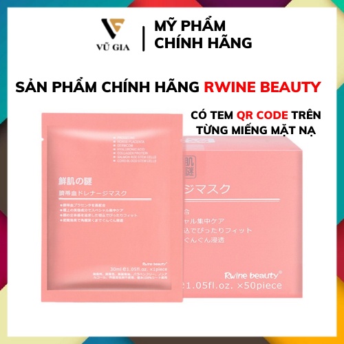 Mặt Nạ, Mặt Nạ Nhau Thai Cừu Cuống Rốn Tế Bào Gốc Rwine Beauty Nhật Bản Chính Hãng 40g