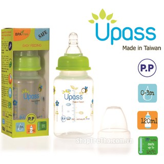 Bình sữa pes upass cổ thường 120ml