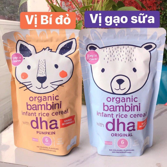 Bột ăn dặm hữu cơ Bambini Úc